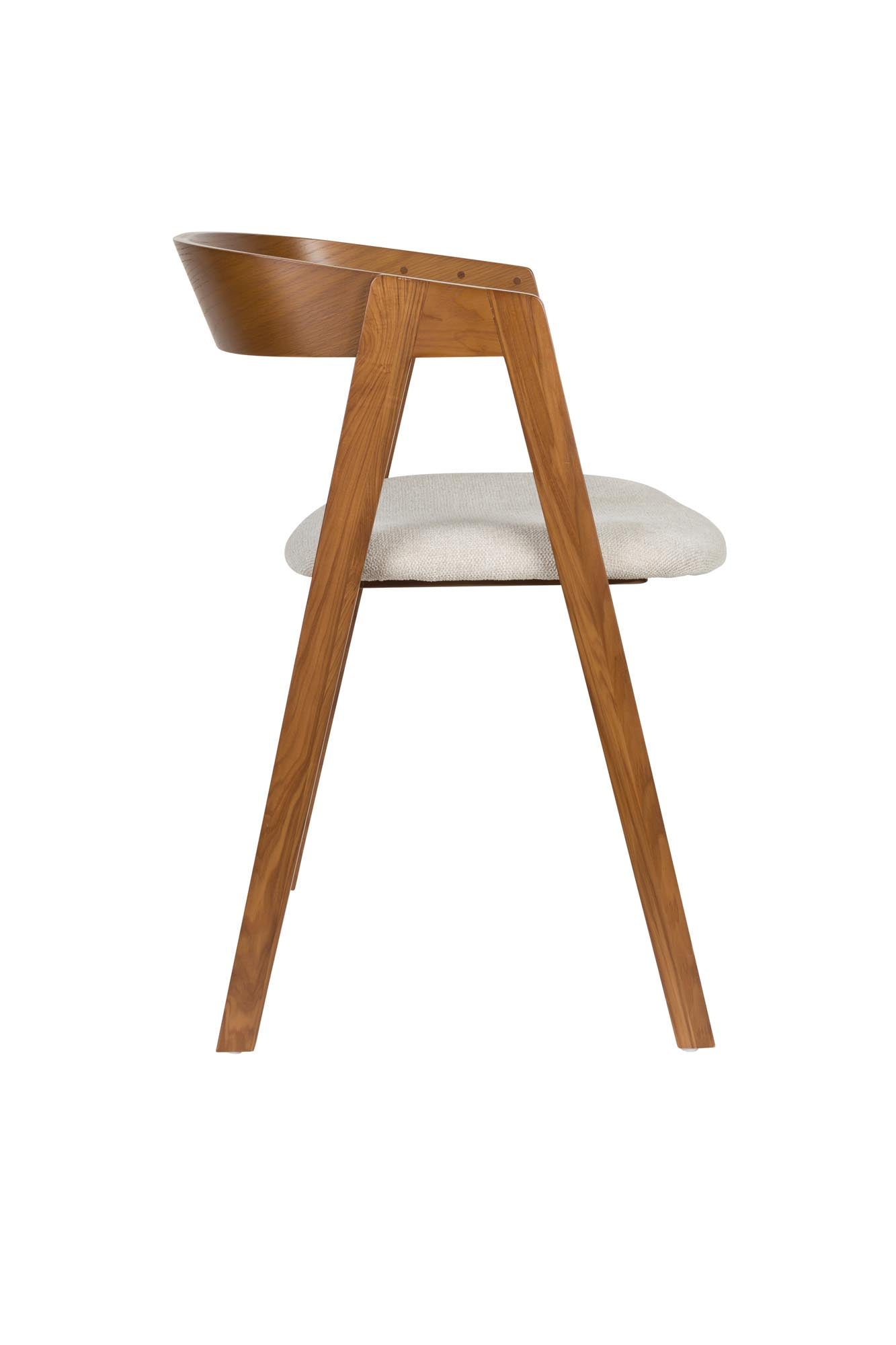 Stuhl Mads in Walnuss präsentiert im Onlineshop von KAQTU Design AG. Stuhl ist von Zuiver