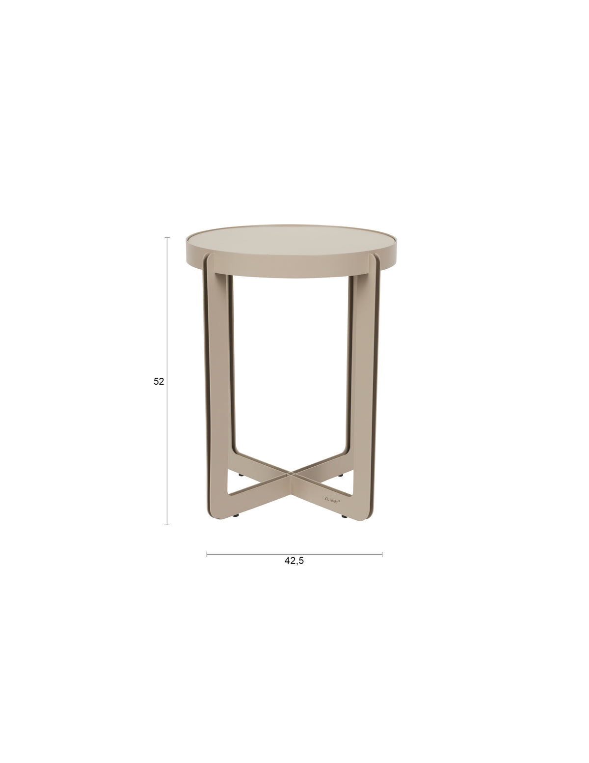 Beistelltisch Centre in beige präsentiert im Onlineshop von KAQTU Design AG. Beistelltisch ist von Zuiver