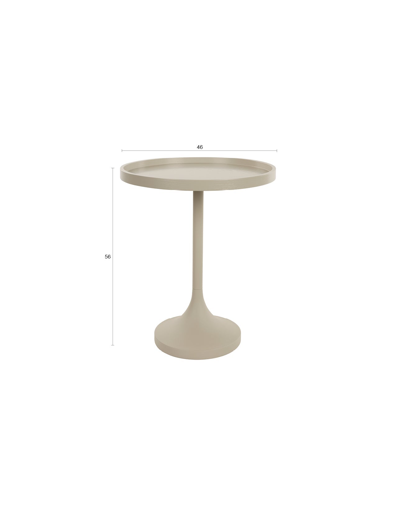 Beistelltisch Jason Beige in Beige präsentiert im Onlineshop von KAQTU Design AG. Beistelltisch ist von Zuiver