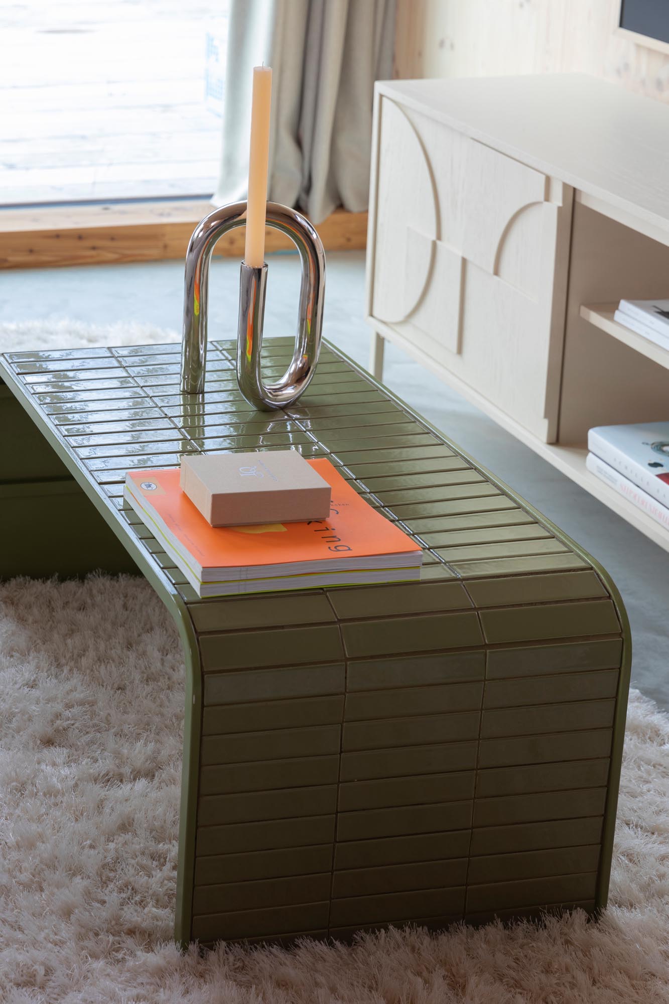 Sofatisch Tiles in Grün präsentiert im Onlineshop von KAQTU Design AG. Beistelltisch ist von Zuiver