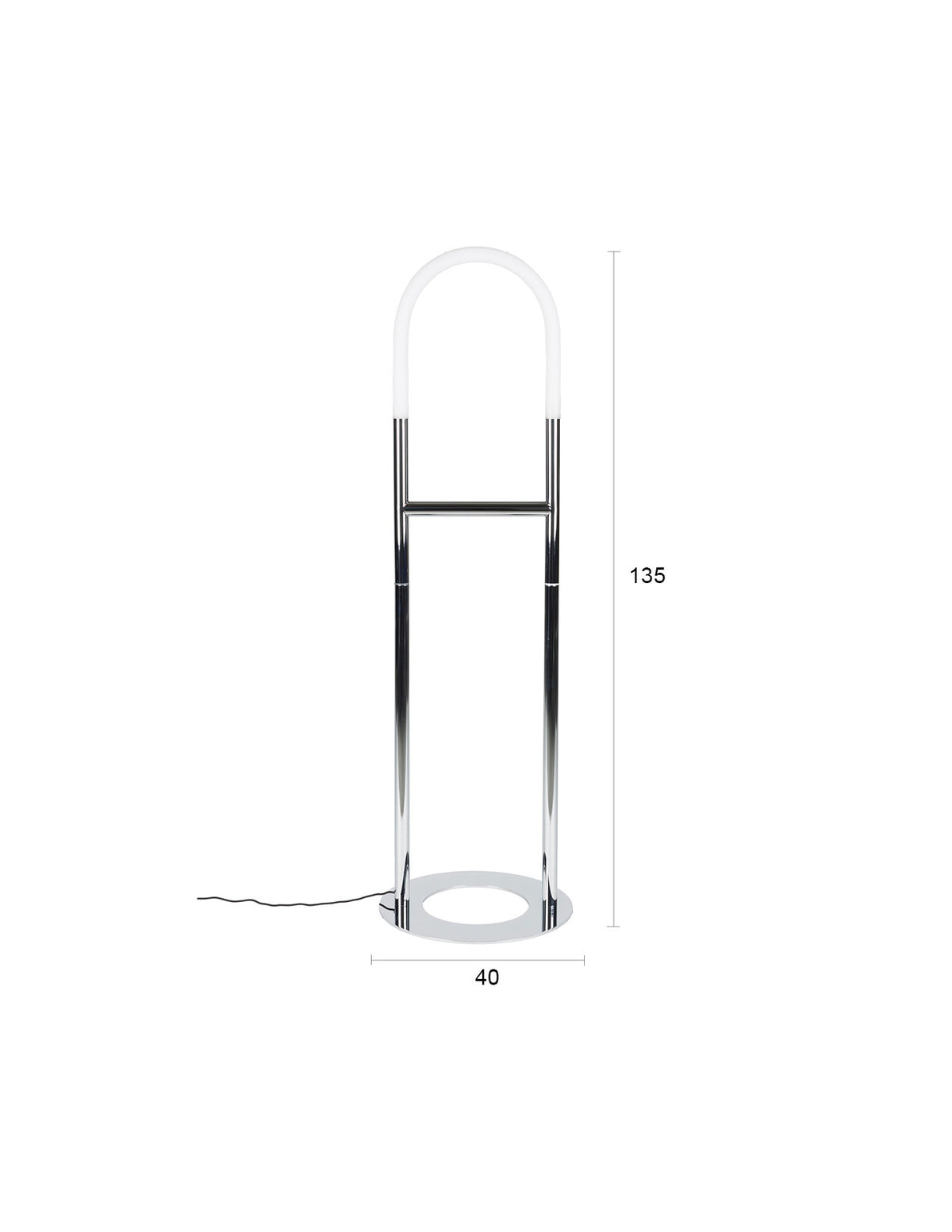Stehleuchte Arch in Silber präsentiert im Onlineshop von KAQTU Design AG. Stehleuchte ist von Zuiver