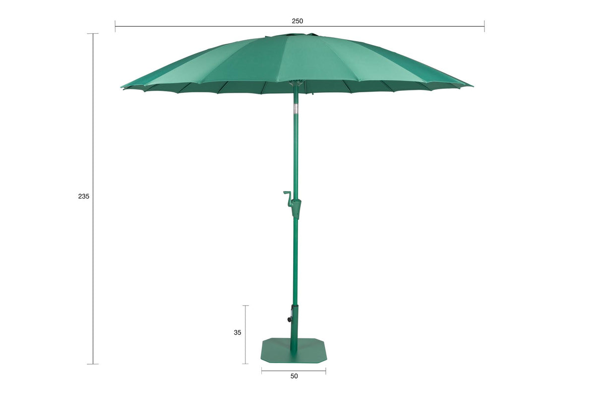 Sunbrella Sunshine Set Desert Sage in Grün präsentiert im Onlineshop von KAQTU Design AG. Sonnenschirm ist von Zuiver