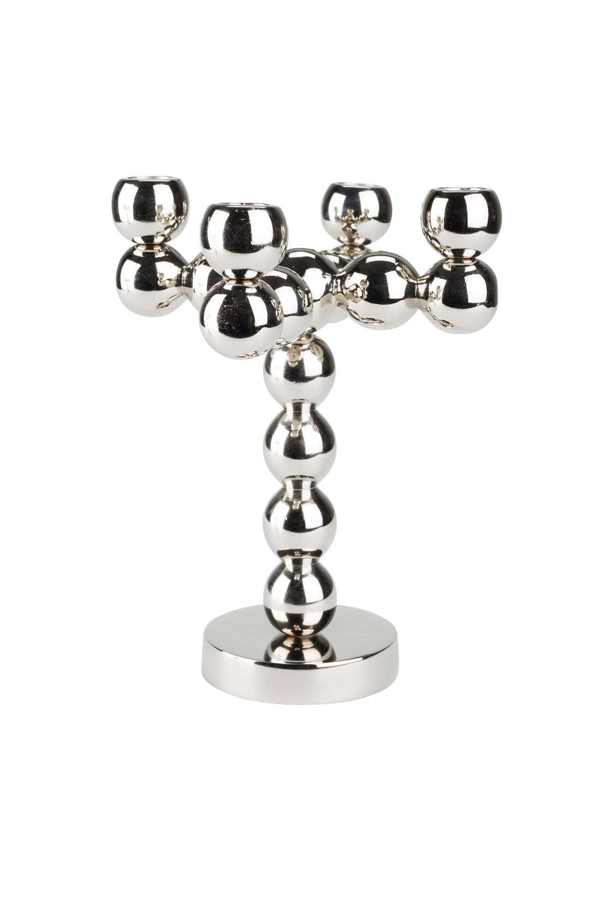 Kerzenständer Bubbles Four Shiny Silver in Silber präsentiert im Onlineshop von KAQTU Design AG. Kerzenständer ist von Zuiver