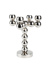 Kerzenständer Bubbles Four Shiny Silver