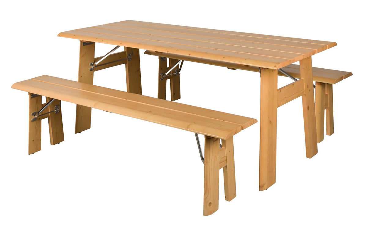 Gartentischset Avenue in Natural präsentiert im Onlineshop von KAQTU Design AG. Gartentischset ist von Zuiver