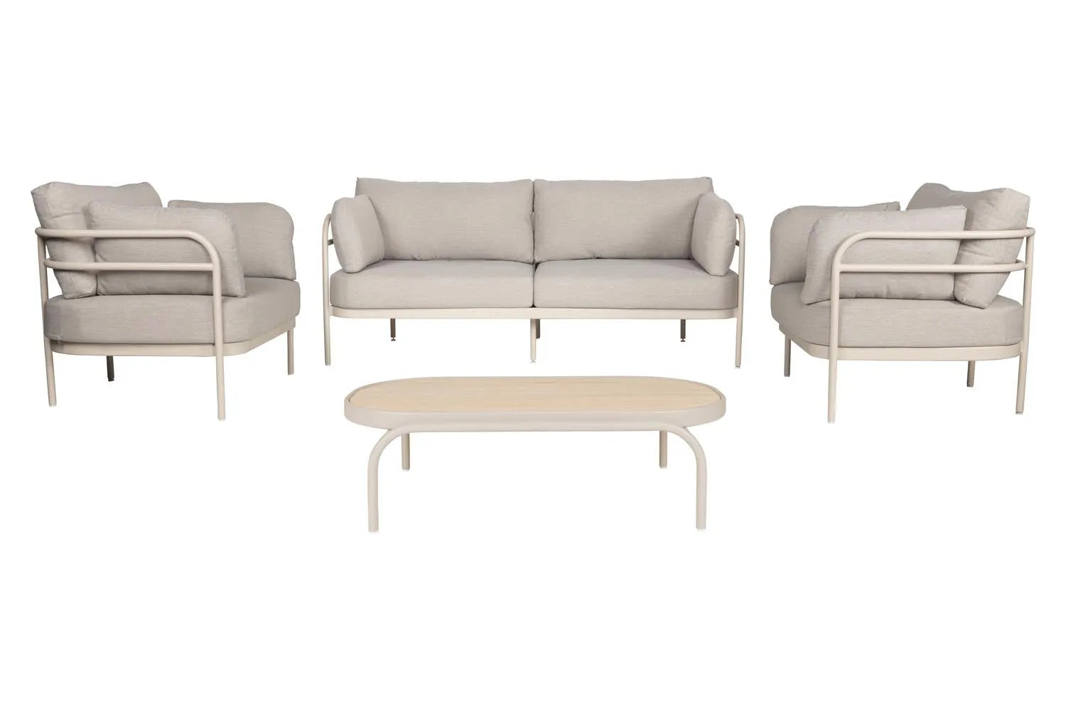 Outdoor-Set Vista + Sofatisch Vista in Beige präsentiert im Onlineshop von KAQTU Design AG. Loungeset ist von Zuiver