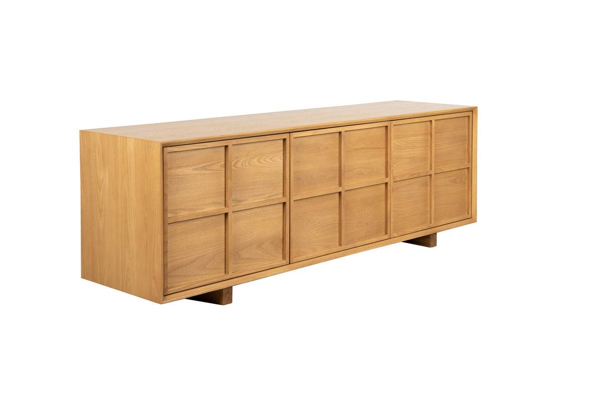 Sideboard Raster Low in Natur präsentiert im Onlineshop von KAQTU Design AG. Sideboard ist von Zuiver
