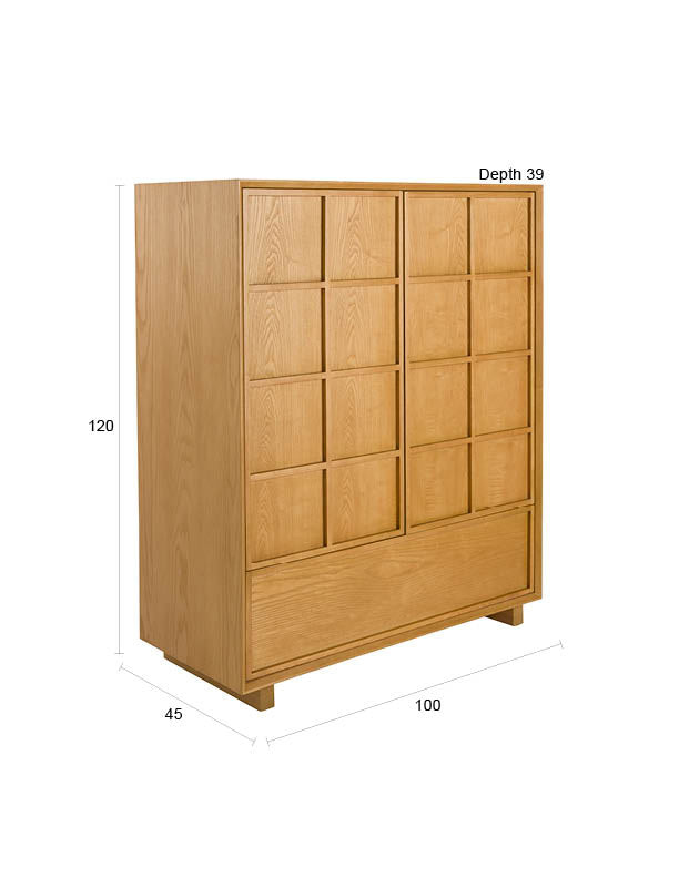 Cabinet Raster in Natur präsentiert im Onlineshop von KAQTU Design AG. Cabinet ist von Zuiver
