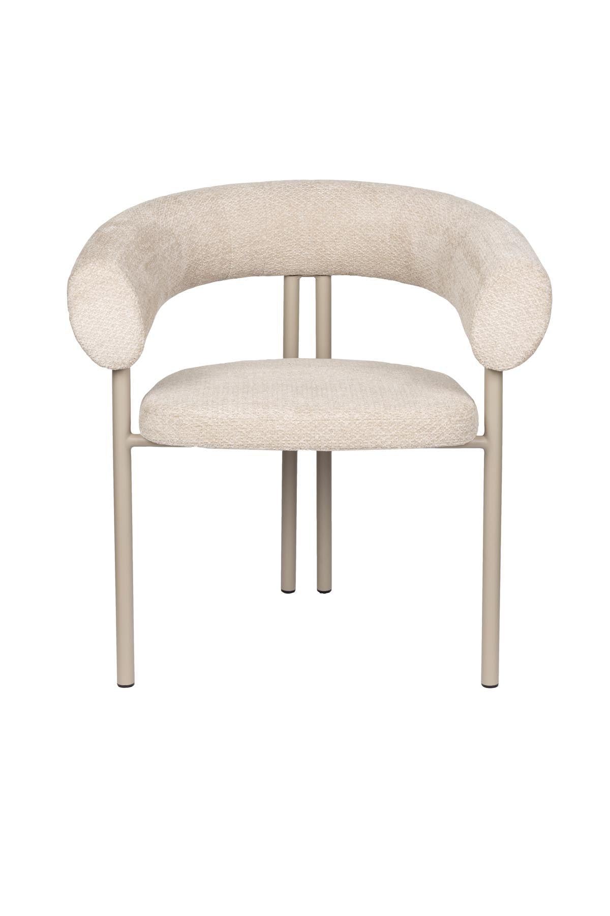 Armlehnstuhl Heels in Beige präsentiert im Onlineshop von KAQTU Design AG. Stuhl mit Armlehne ist von Zuiver