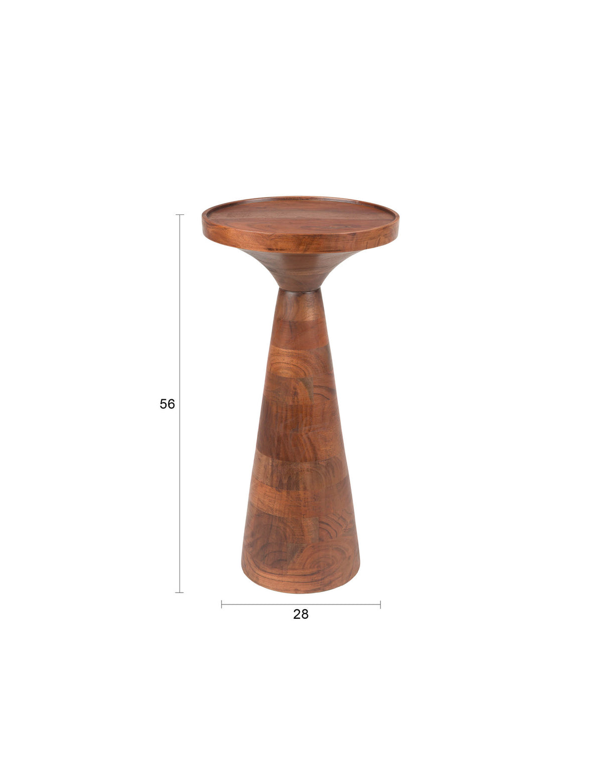 Beistelltisch Floss in Braun präsentiert im Onlineshop von KAQTU Design AG. Beistelltisch ist von Zuiver