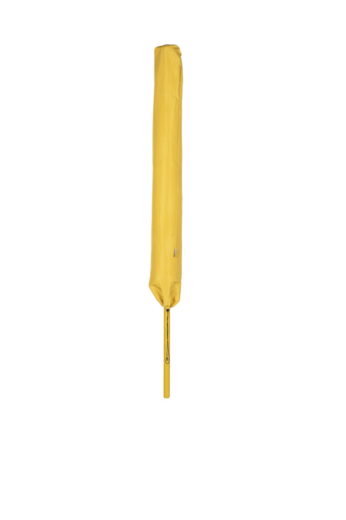 Gelber Sunbrella Sunshine Sonnenschirm von Zuiver mit rostfreiem Stab, höhenverstellbar, für den Aussenbereich geeignet.