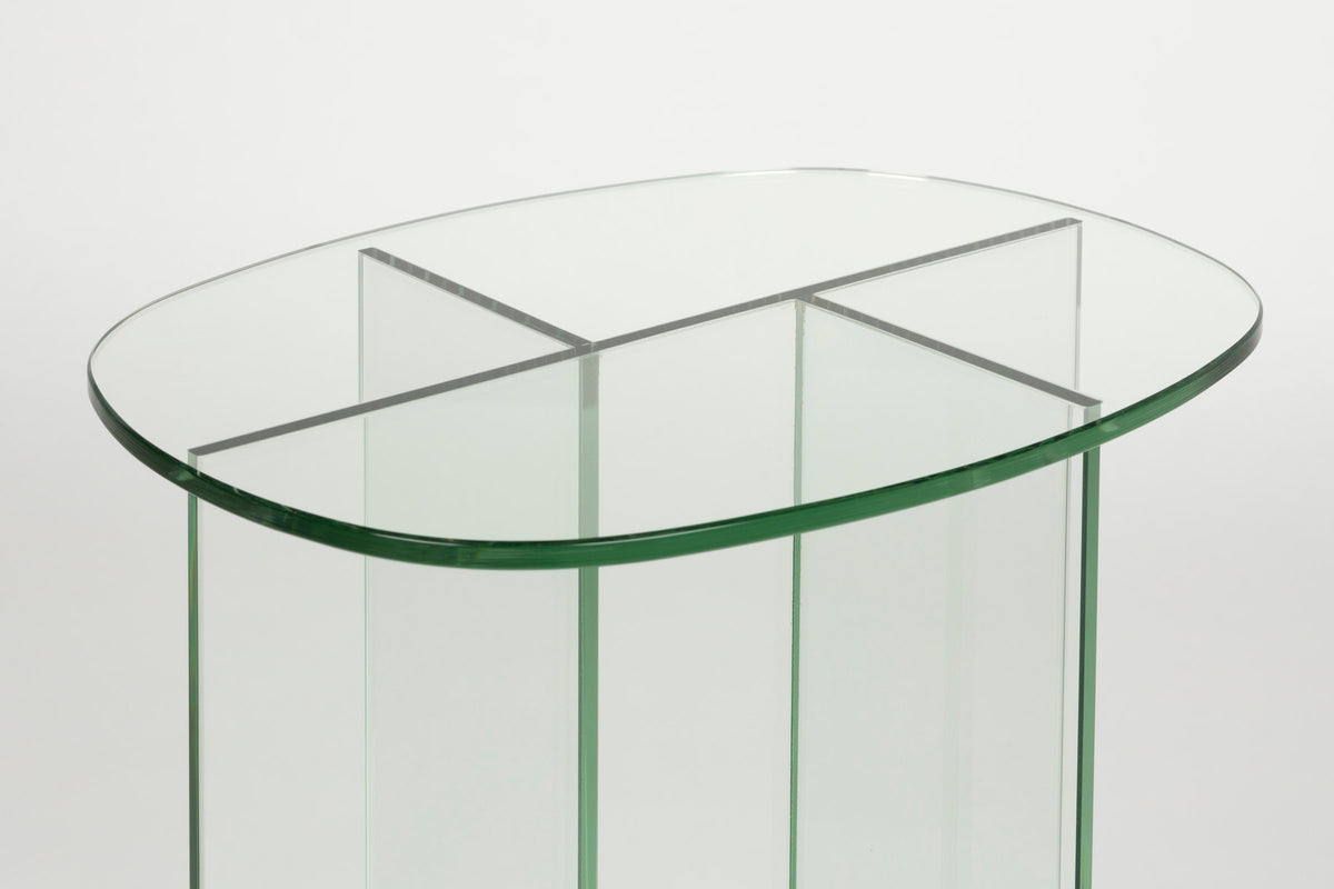 Beistelltisch Linea in Transparent präsentiert im Onlineshop von KAQTU Design AG. Beistelltisch ist von Zuiver