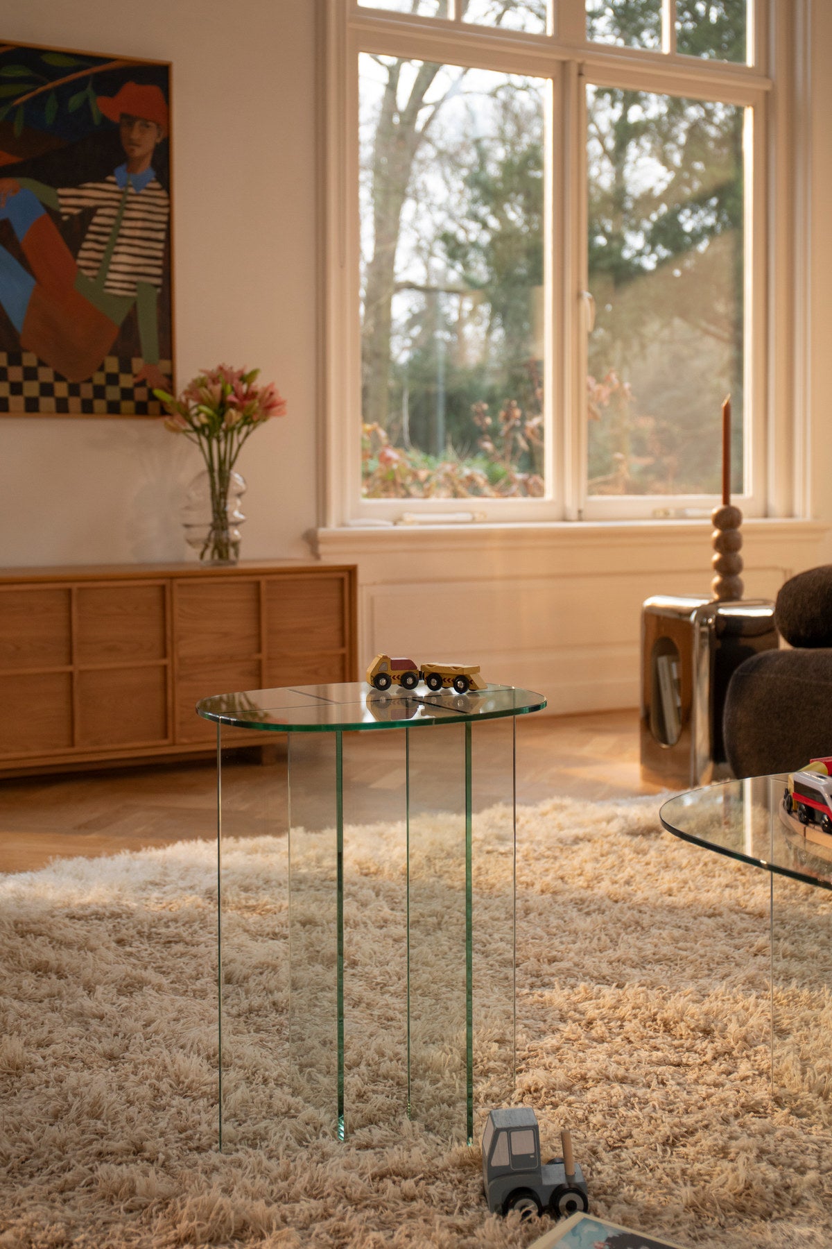 Beistelltisch Linea in Transparent präsentiert im Onlineshop von KAQTU Design AG. Beistelltisch ist von Zuiver