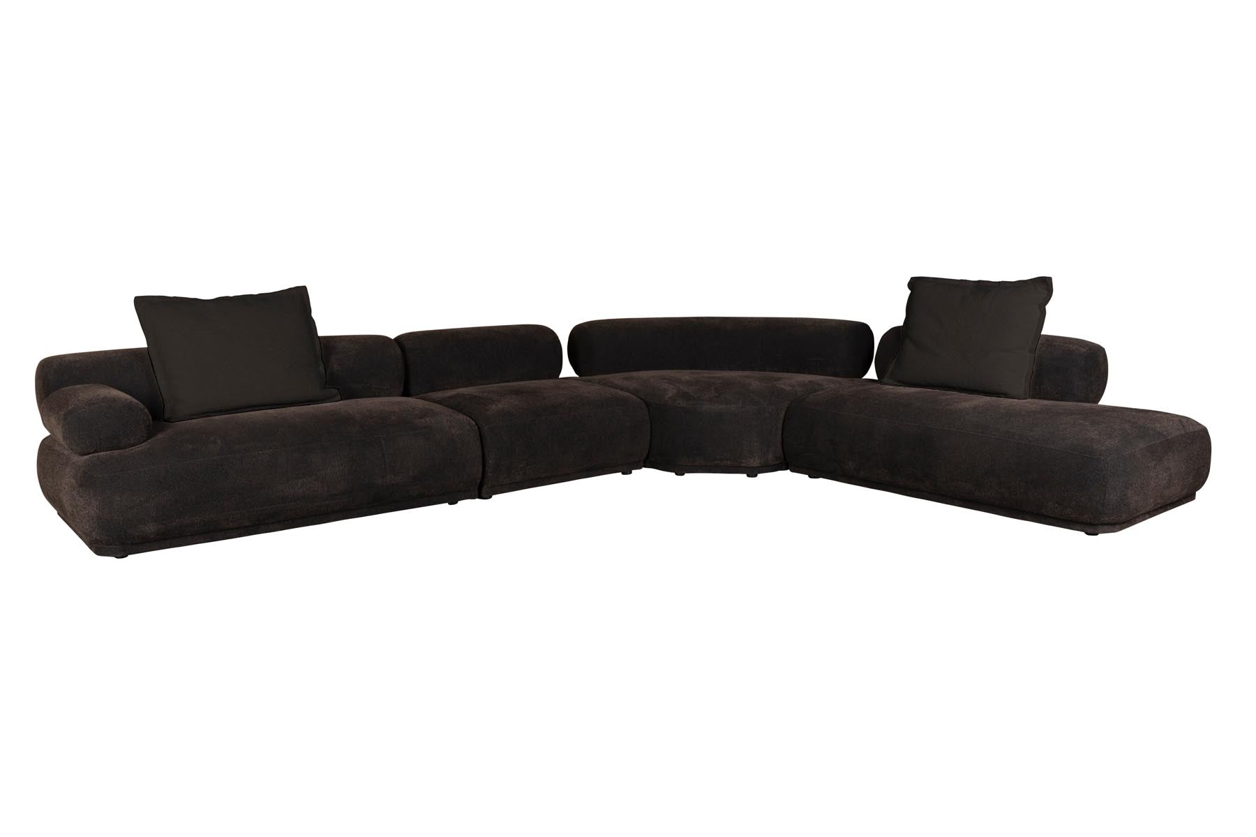 Sofa Rembrandt 7.5-Sitzer Links in Braun präsentiert im Onlineshop von KAQTU Design AG. Ecksofa ist von Zuiver