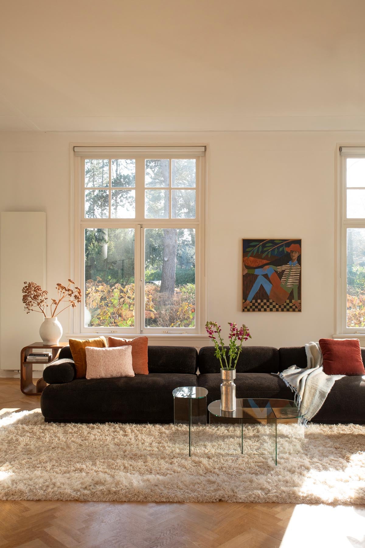 Sofa Rembrandt 4.5-Sitzer Rechts in Braun präsentiert im Onlineshop von KAQTU Design AG. 4er Sofa ist von Zuiver