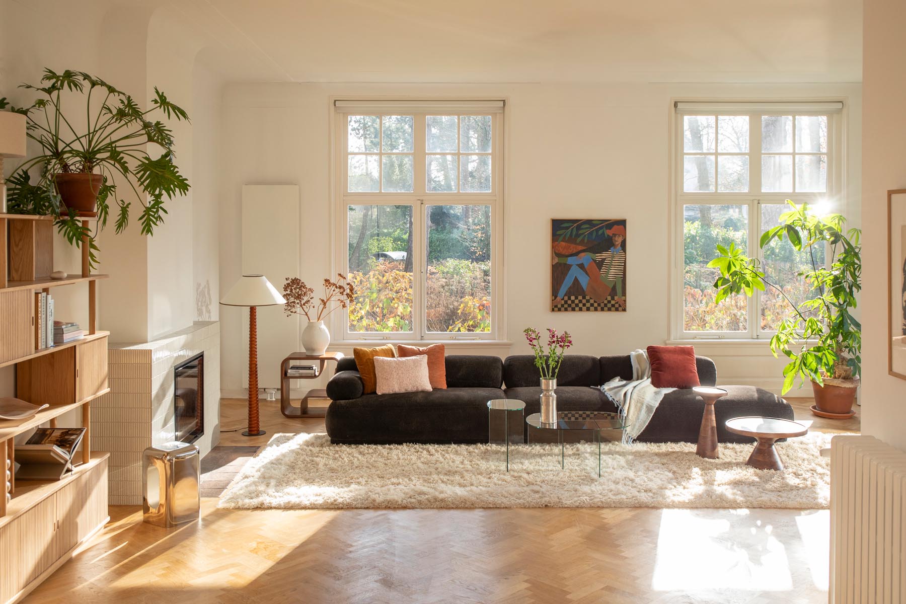 Sofa Rembrandt 4.5-Sitzer Rechts in Braun präsentiert im Onlineshop von KAQTU Design AG. 4er Sofa ist von Zuiver