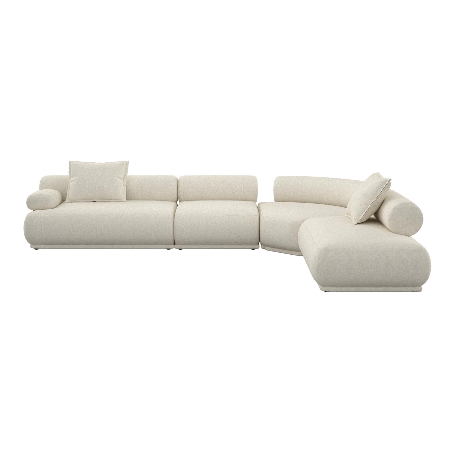 Sofa Rembrandt 7.5-Sitzer Links in Beige präsentiert im Onlineshop von KAQTU Design AG. Ecksofa ist von Zuiver