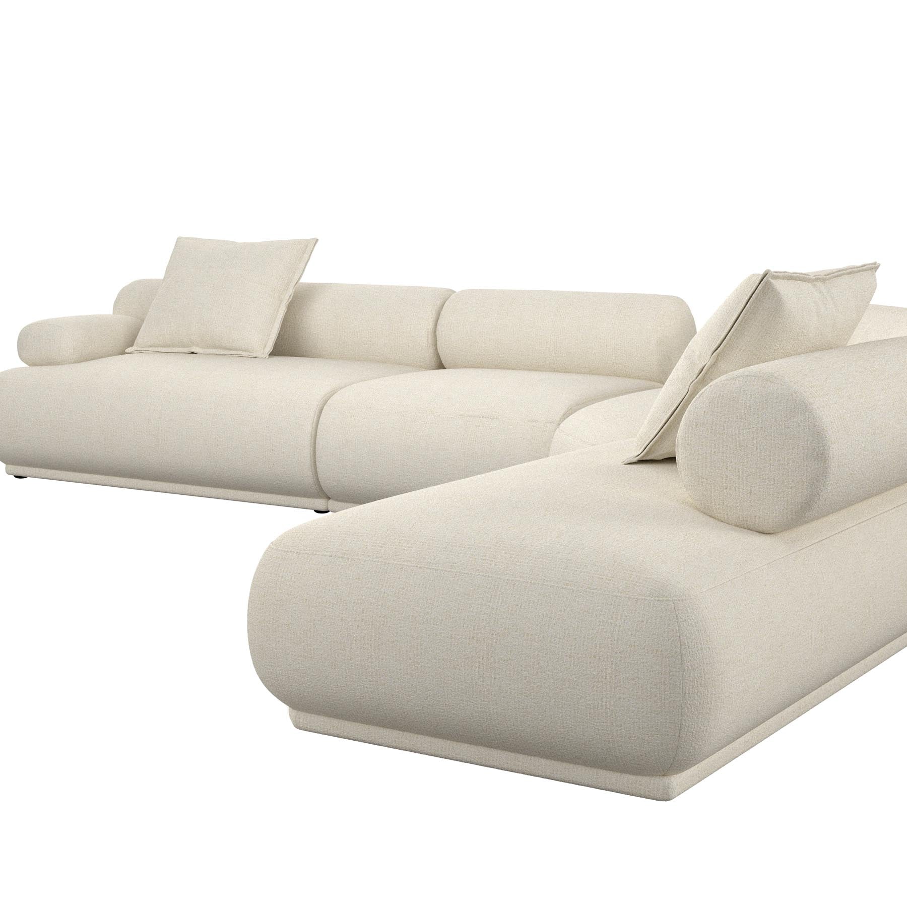 Sofa Rembrandt 7.5-Sitzer Links in Beige präsentiert im Onlineshop von KAQTU Design AG. Ecksofa ist von Zuiver