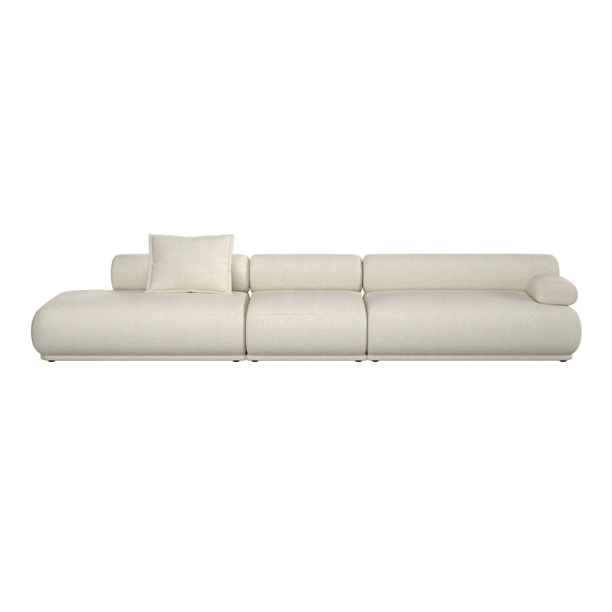 Sofa Rembrandt 4.5-Sitzer Rechts in beige präsentiert im Onlineshop von KAQTU Design AG. 4er Sofa ist von Zuiver