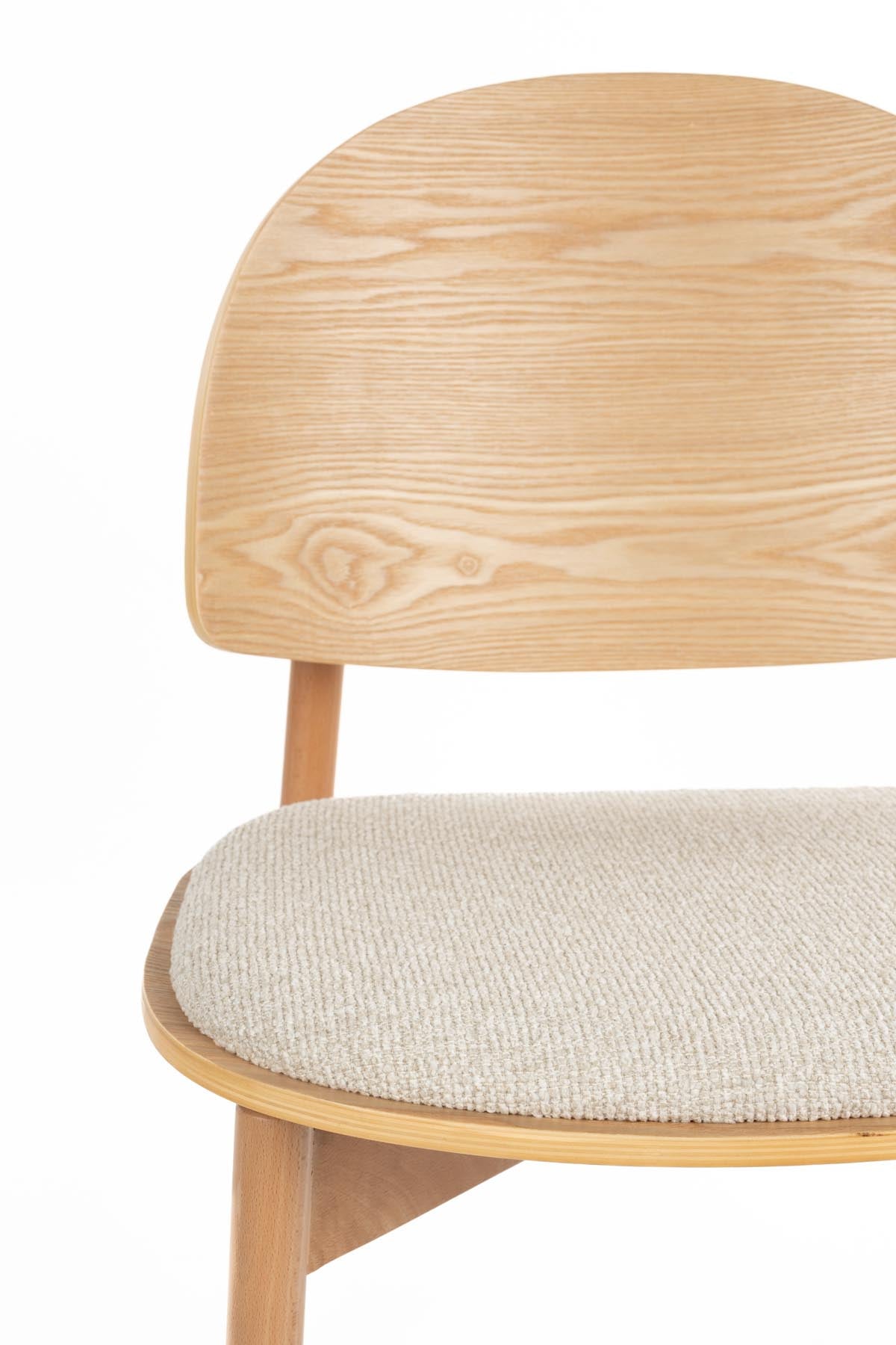 Stuhl Sunrise in Natürlich präsentiert im Onlineshop von KAQTU Design AG. Stuhl ist von Zuiver