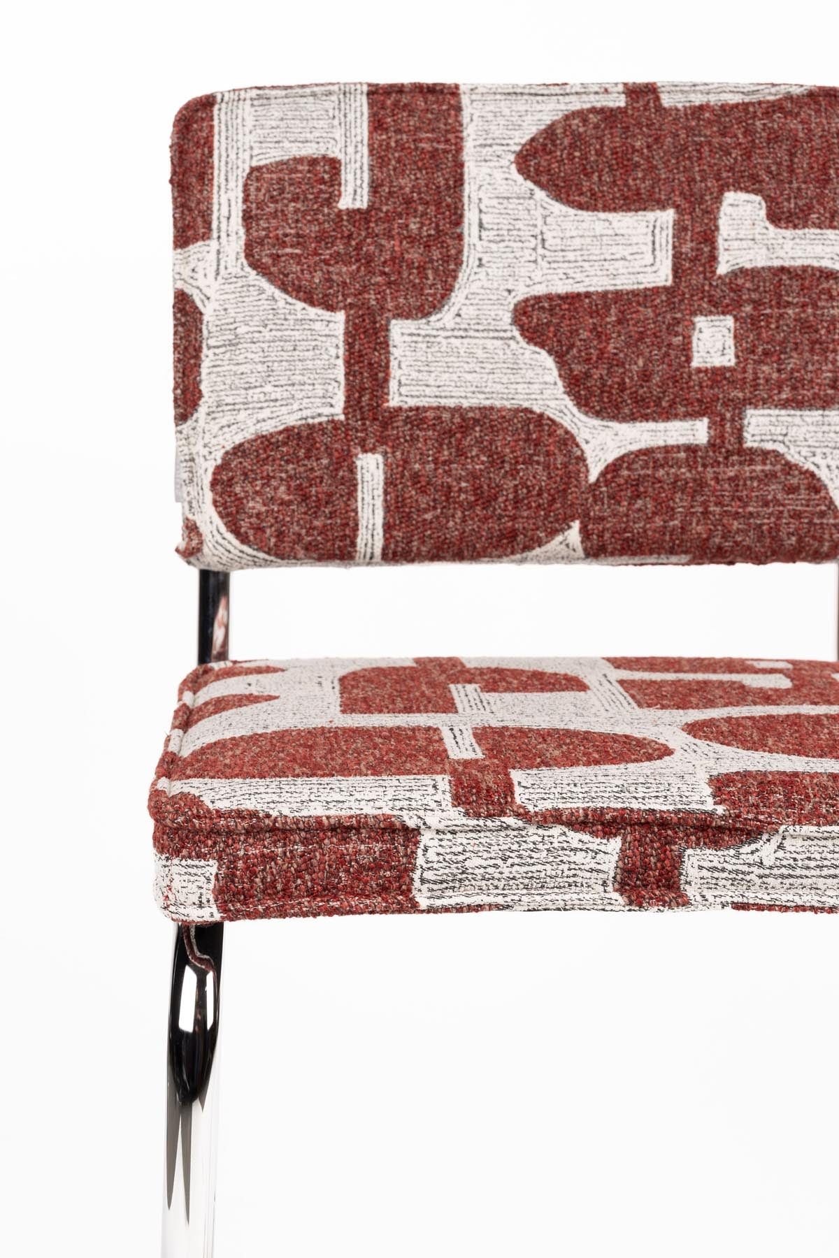 Stuhl Ridge in Rot präsentiert im Onlineshop von KAQTU Design AG. Stuhl ist von Zuiver