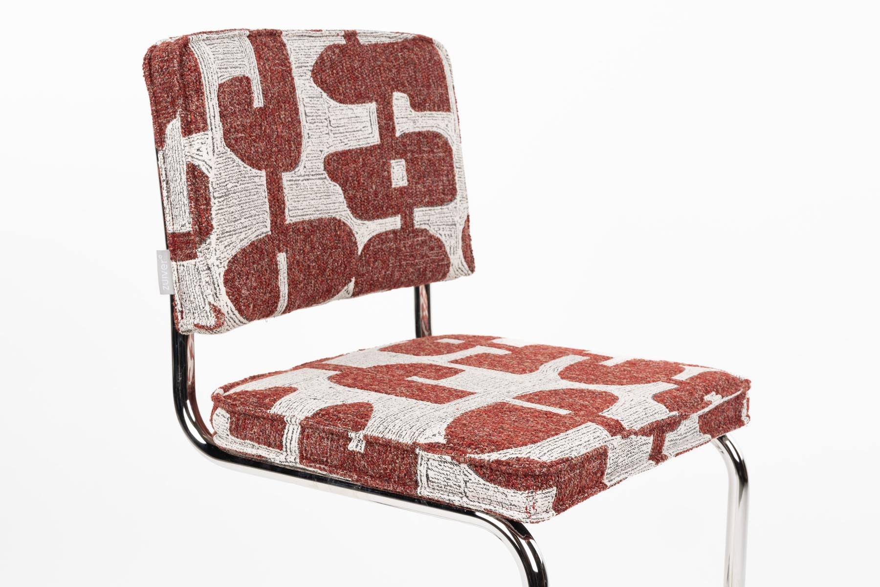 Stuhl Ridge in Rot präsentiert im Onlineshop von KAQTU Design AG. Stuhl ist von Zuiver