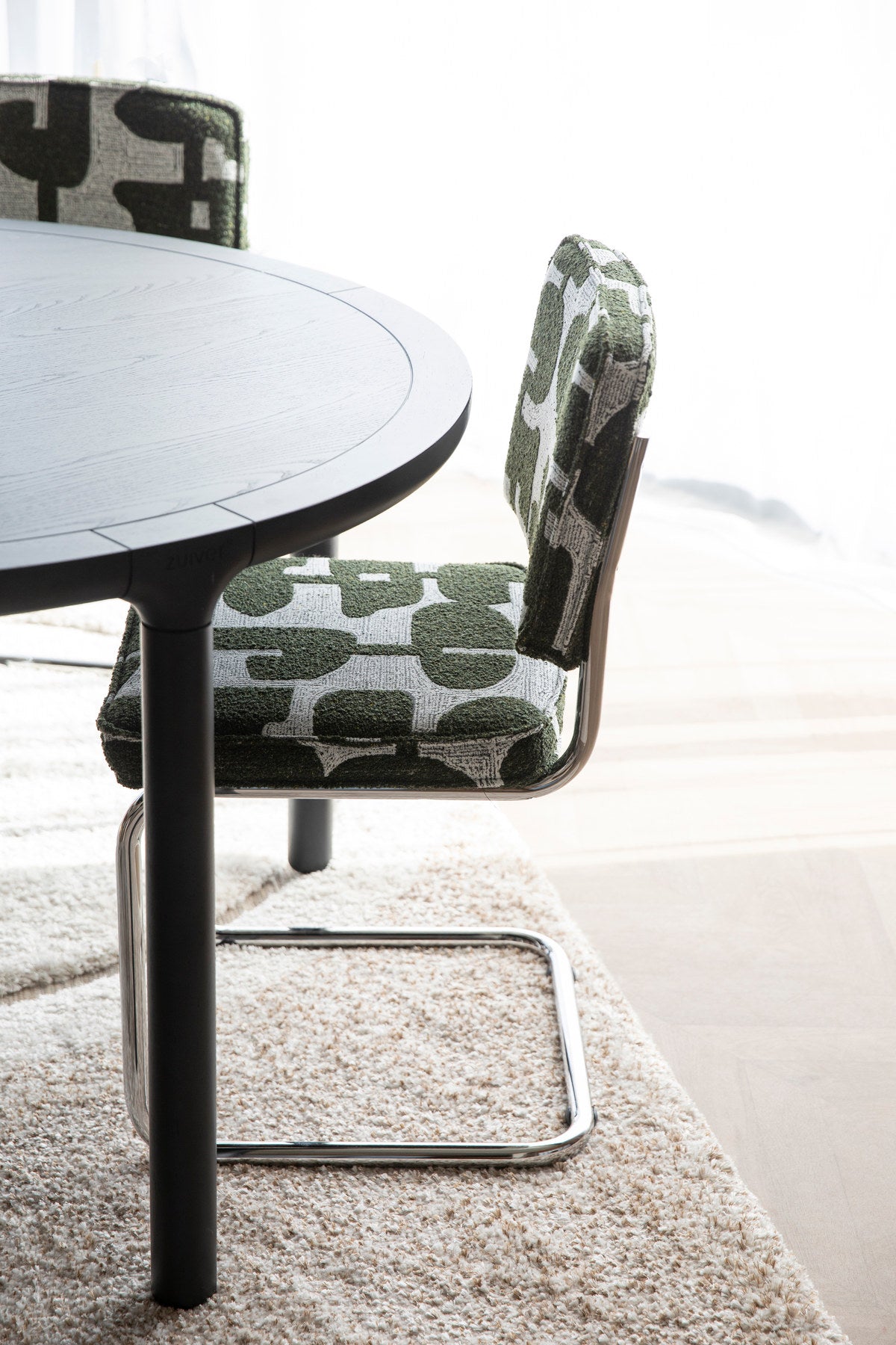 Stuhl Ridge in Deco Grün präsentiert im Onlineshop von KAQTU Design AG. Stuhl ist von Zuiver