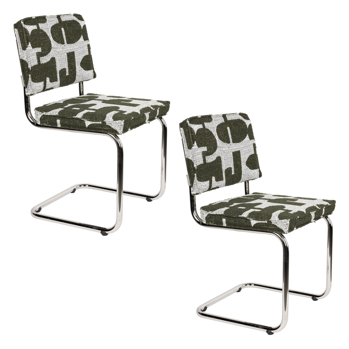 Stuhl Ridge in Deco Grün präsentiert im Onlineshop von KAQTU Design AG. Stuhl ist von Zuiver