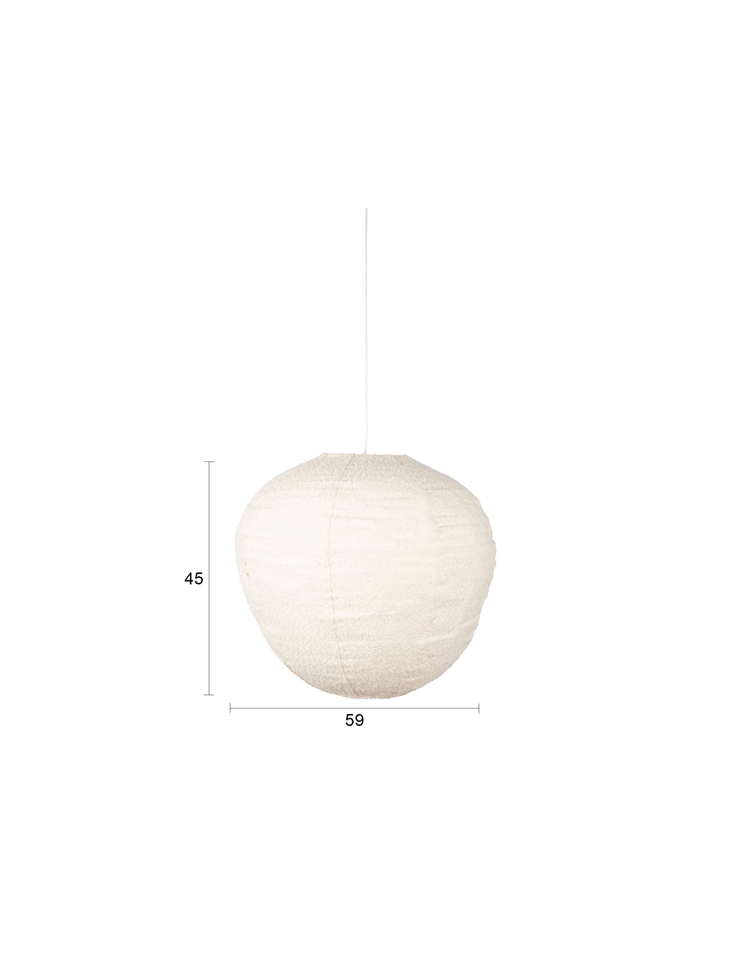 Pendelleuchte Cocoon in Creme präsentiert im Onlineshop von KAQTU Design AG. Pendelleuchte ist von Zuiver