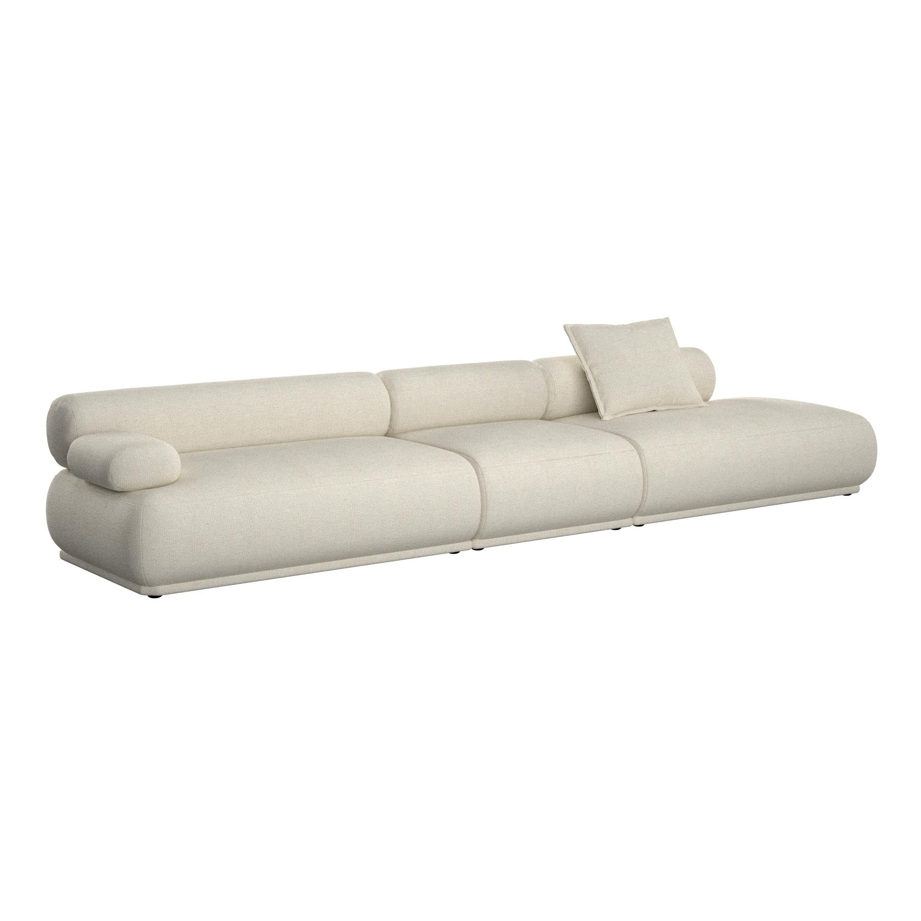 Sofa Rembrandt 4.5-Sitzer links in Beige präsentiert im Onlineshop von KAQTU Design AG. 4er Sofa ist von Zuiver