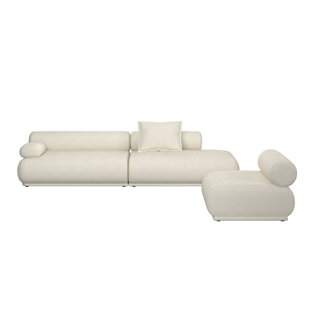 Sofa Rembrandt 4.5-Sitzer links in beige präsentiert im Onlineshop von KAQTU Design AG. 4er Sofa ist von Zuiver