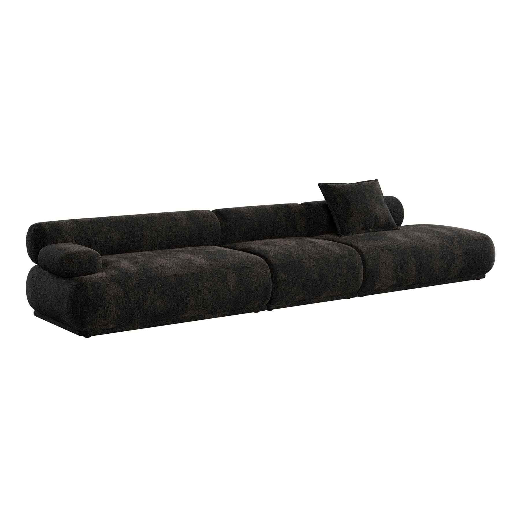 Sofa Rembrandt 4.5-Sitzer links in Braun präsentiert im Onlineshop von KAQTU Design AG. 4er Sofa ist von Zuiver