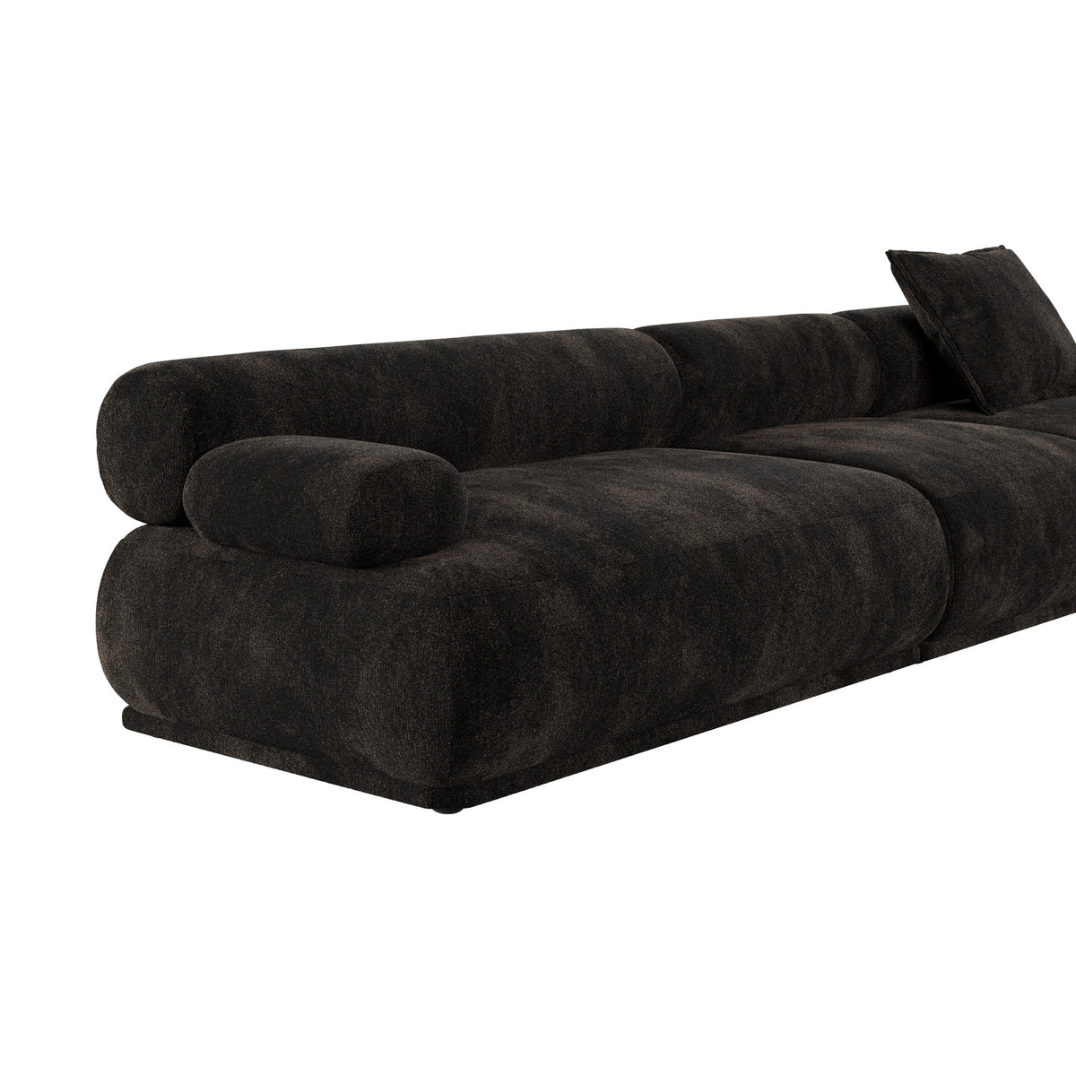 Sofa Rembrandt 4.5-Sitzer links in Braun präsentiert im Onlineshop von KAQTU Design AG. 4er Sofa ist von Zuiver