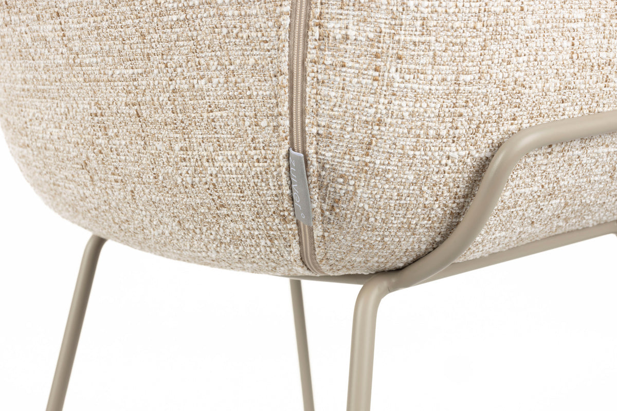 Barhocker Feston in beige präsentiert im Onlineshop von KAQTU Design AG. Barstuhl ist von Zuiver