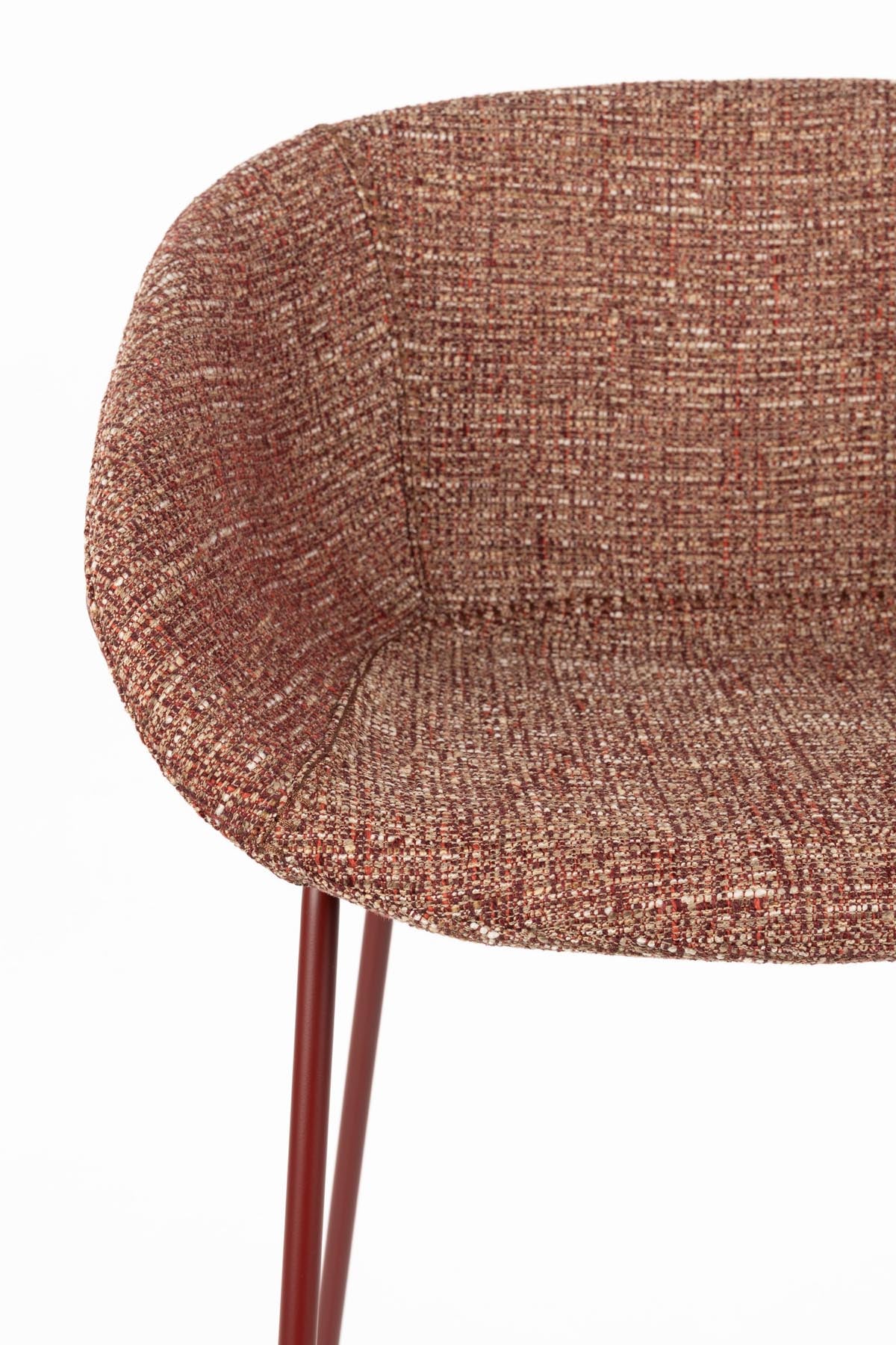 Barhocker Feston in Rot präsentiert im Onlineshop von KAQTU Design AG. Barstuhl ist von Zuiver