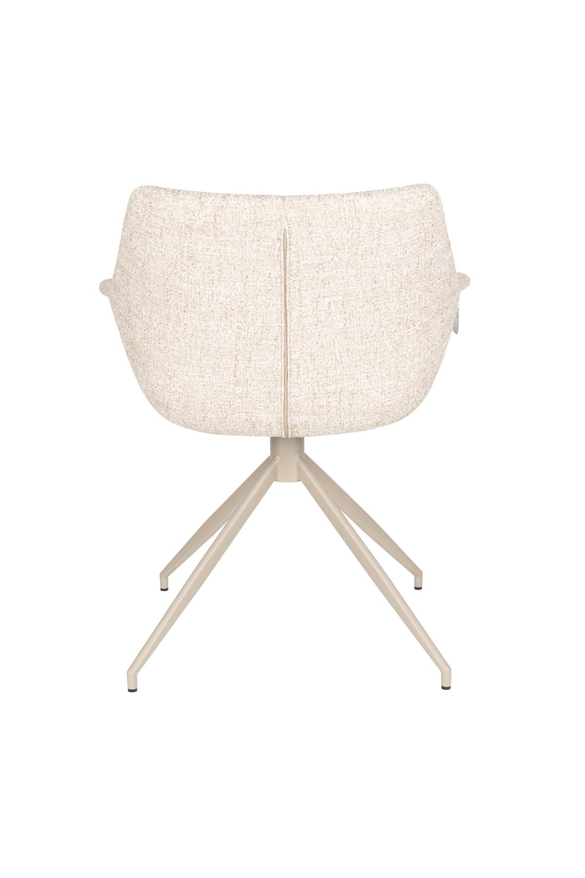Armlehnstuhl Doulton in Beige präsentiert im Onlineshop von KAQTU Design AG. Stuhl mit Armlehne ist von Zuiver