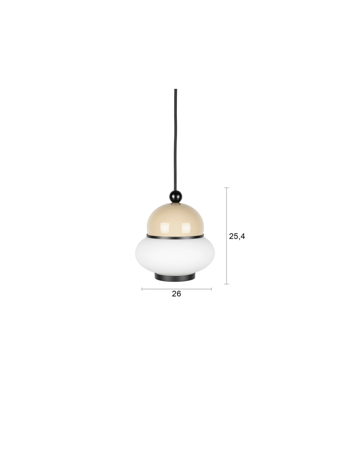 Pendelleuchte Bumble in beige präsentiert im Onlineshop von KAQTU Design AG. Pendelleuchte ist von Zuiver