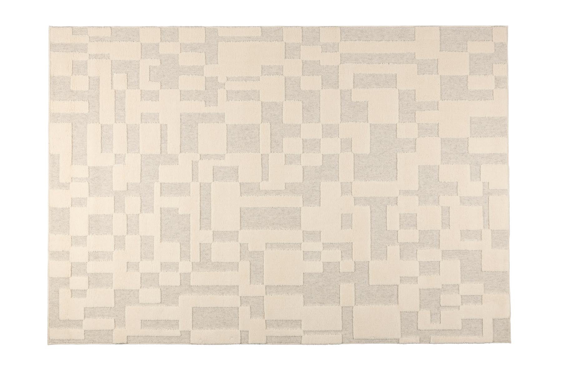 Teppich Bricks 160x230 in Grau präsentiert im Onlineshop von KAQTU Design AG. Teppich ist von Zuiver