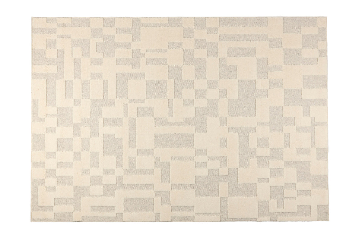 Teppich Bricks 160x230 in Grau präsentiert im Onlineshop von KAQTU Design AG. Teppich ist von Zuiver
