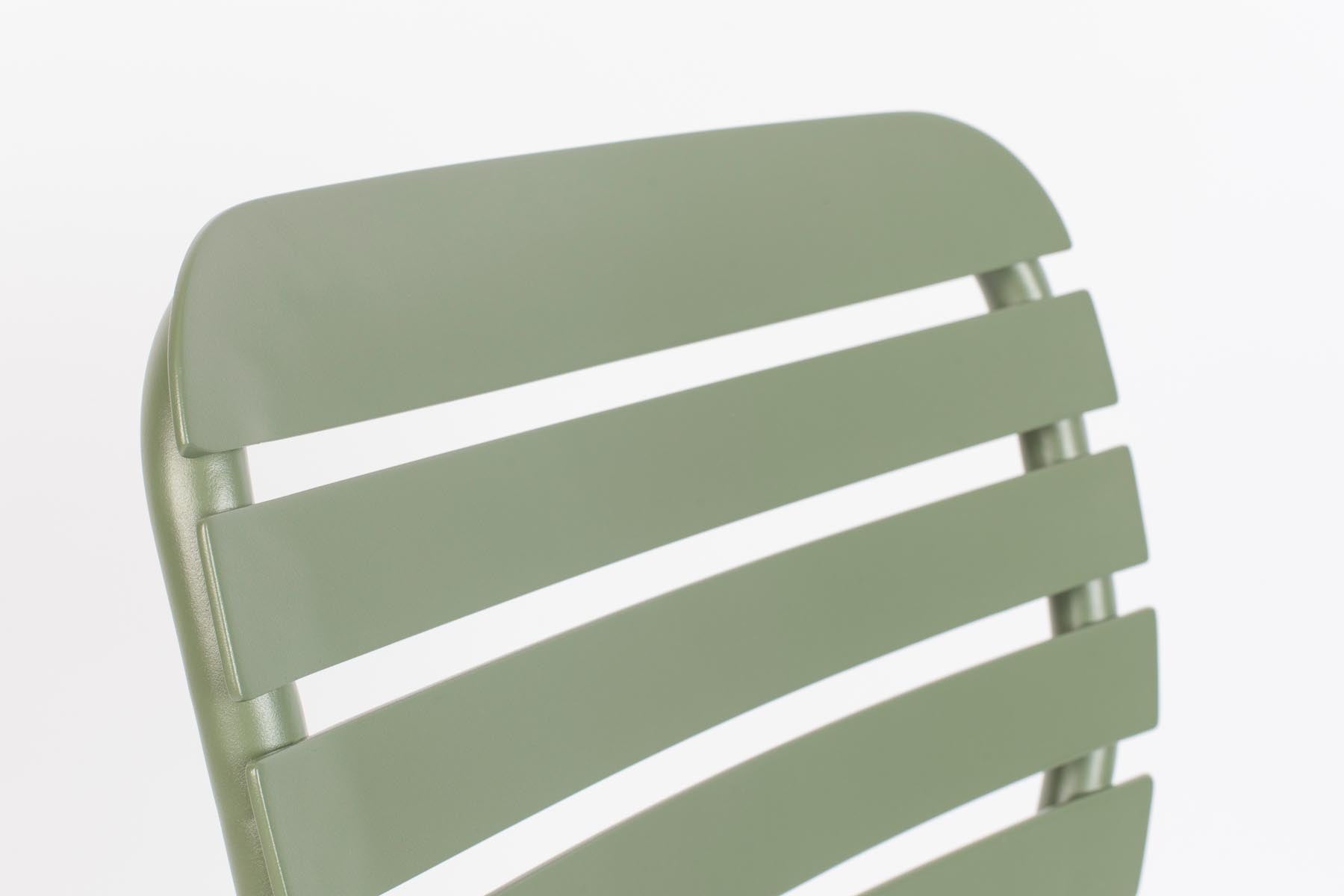 Gartentisch Vondel 168.5 + 2 Stühle + Bank Vondel Grün in Grün präsentiert im Onlineshop von KAQTU Design AG. Gartentischset ist von Zuiver