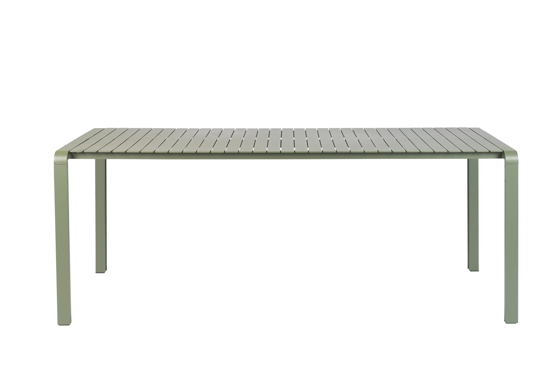 Gartentisch Vondel 214 + 6 Armlehnstühle Vondel Grün in Grün präsentiert im Onlineshop von KAQTU Design AG. Gartentischset ist von Zuiver