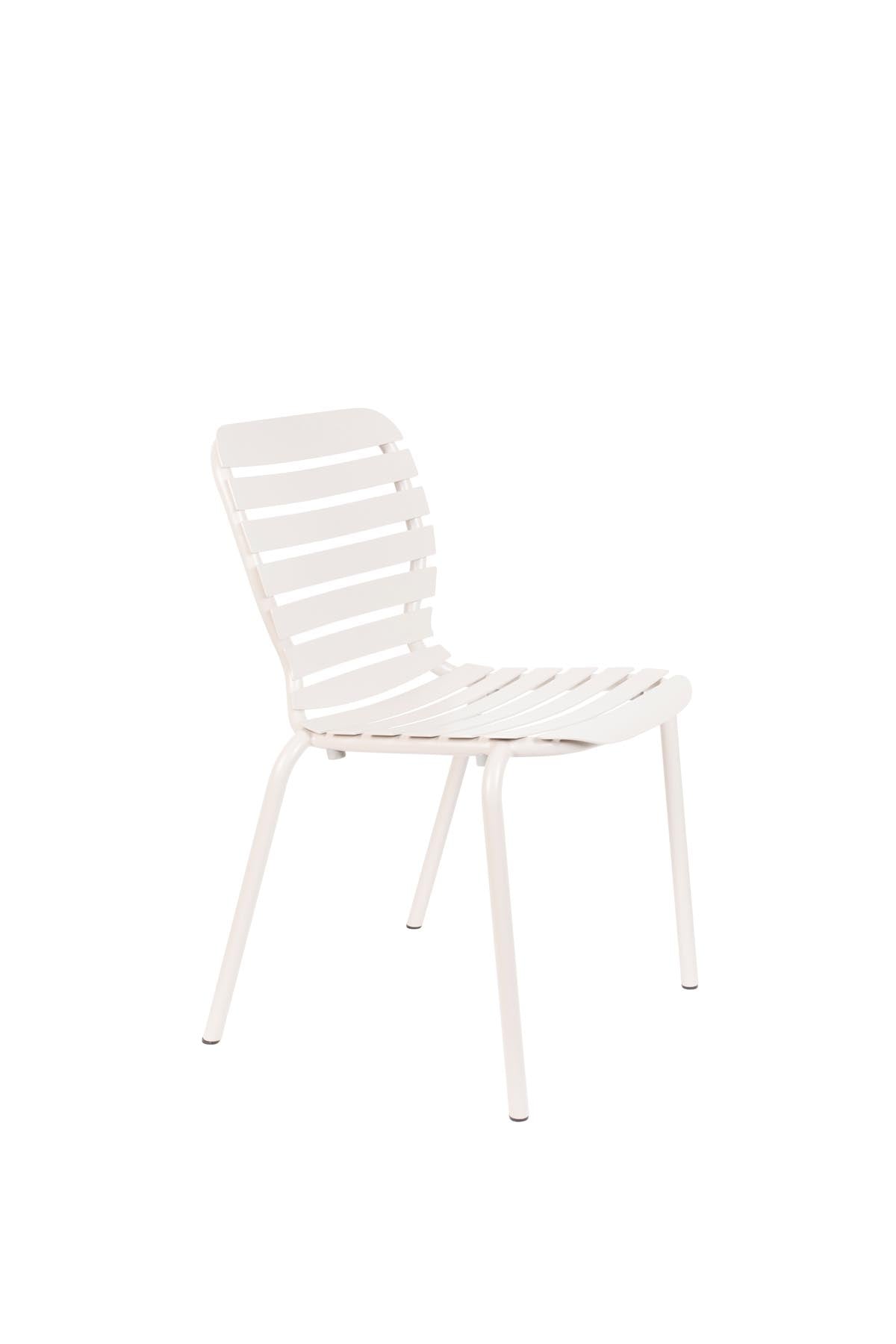 Gartentisch Vondel 214 + 6 Stühle Vondel weiss in Weiss präsentiert im Onlineshop von KAQTU Design AG. Gartentischset ist von Zuiver