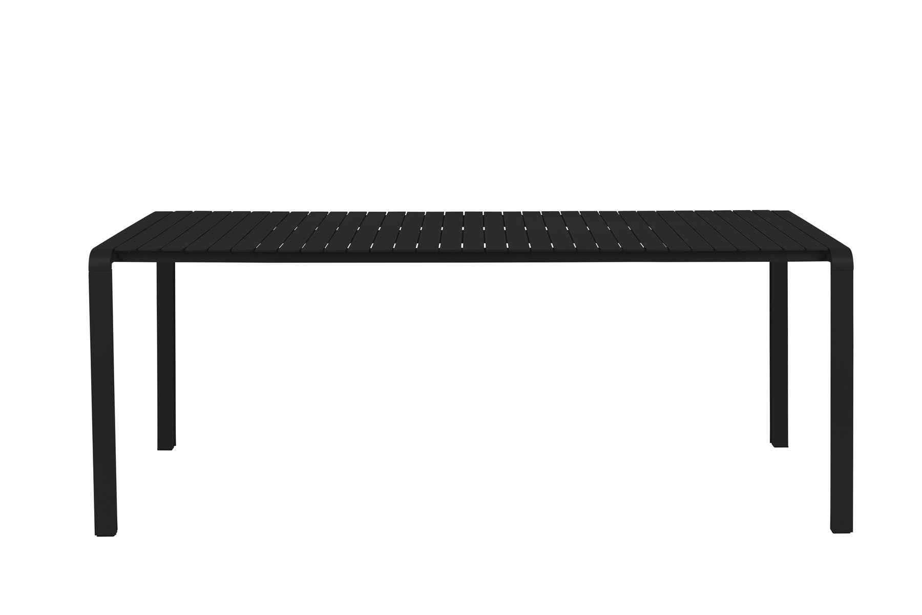 Gartentisch Vondel 214 + 6 Armlehnstühle Vondel Schwarz in Schwarz präsentiert im Onlineshop von KAQTU Design AG. Gartentischset ist von Zuiver