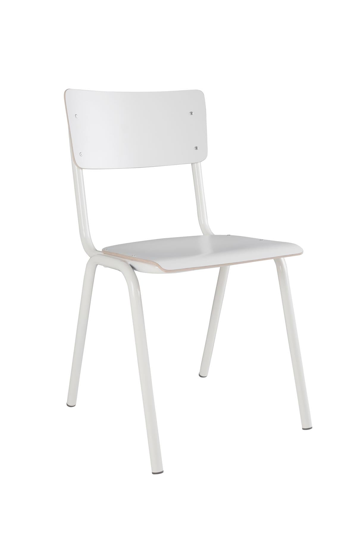 Stuhl Back to School HPL in Weiss präsentiert im Onlineshop von KAQTU Design AG. Stuhl ist von Zuiver