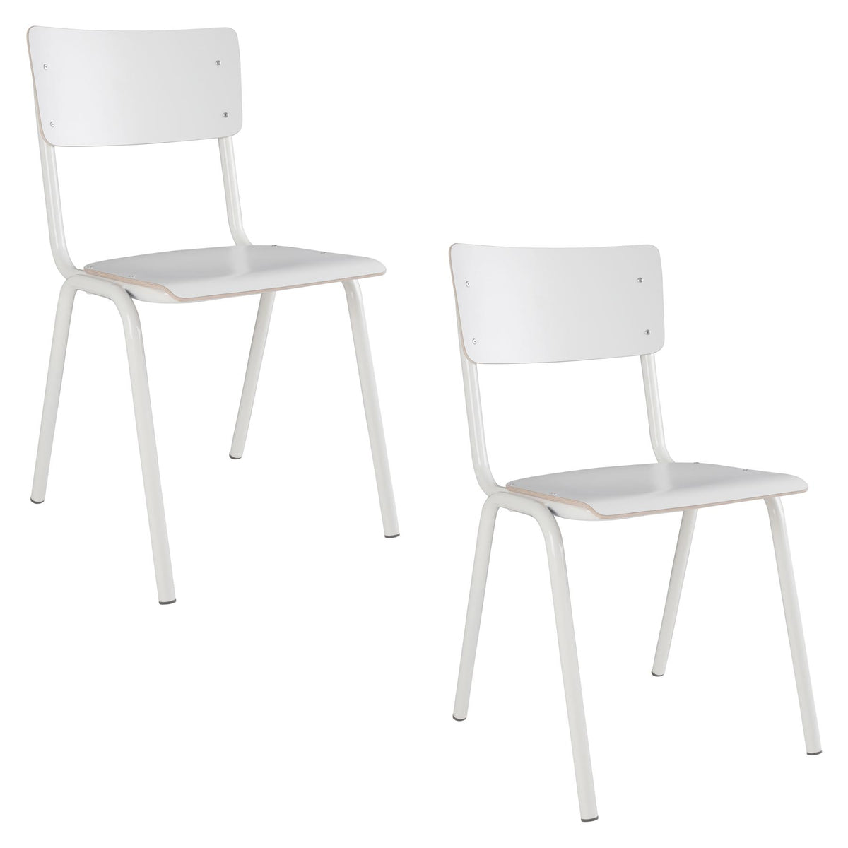 Stuhl Back to School HPL in Weiss präsentiert im Onlineshop von KAQTU Design AG. Stuhl ist von Zuiver