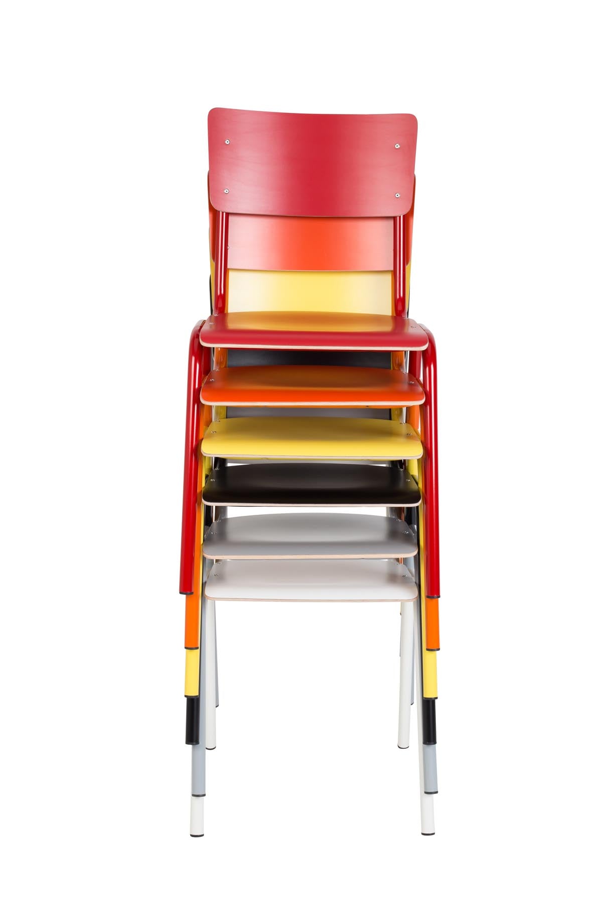 Stuhl Back to School HPL in Weiss präsentiert im Onlineshop von KAQTU Design AG. Stuhl ist von Zuiver