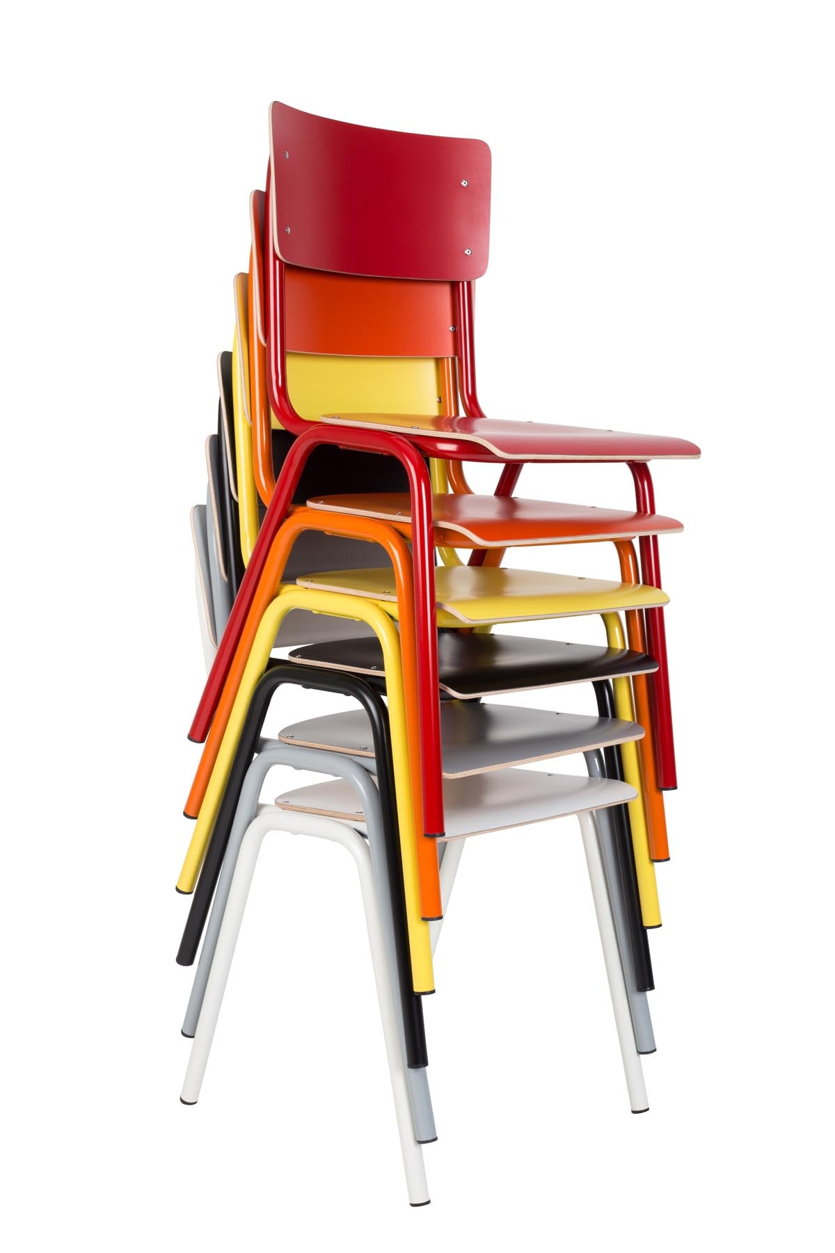 Stuhl Back to School HPL in Weiss präsentiert im Onlineshop von KAQTU Design AG. Stuhl ist von Zuiver
