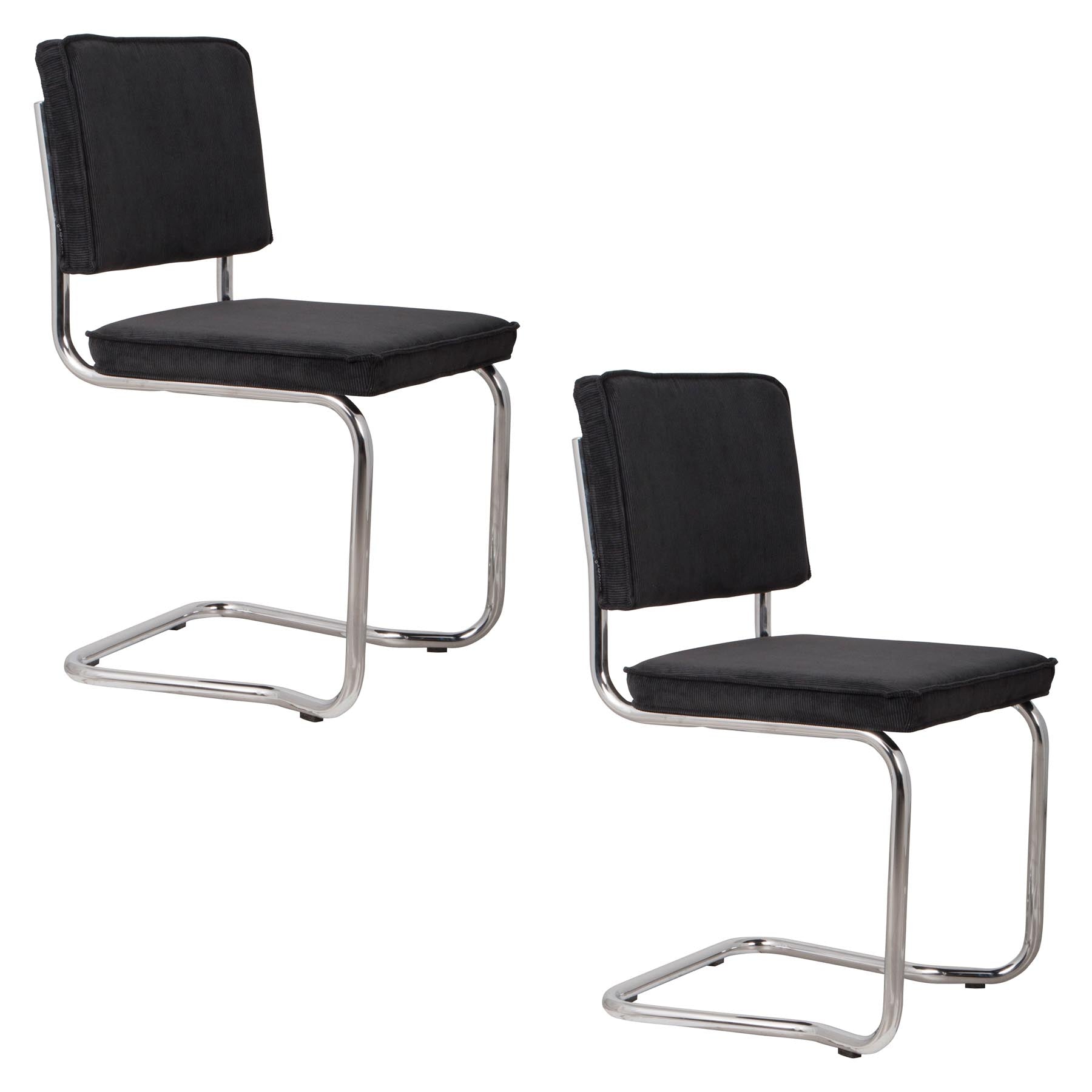 Stuhl Ridge in Schwarz präsentiert im Onlineshop von KAQTU Design AG. Stuhl ist von Zuiver