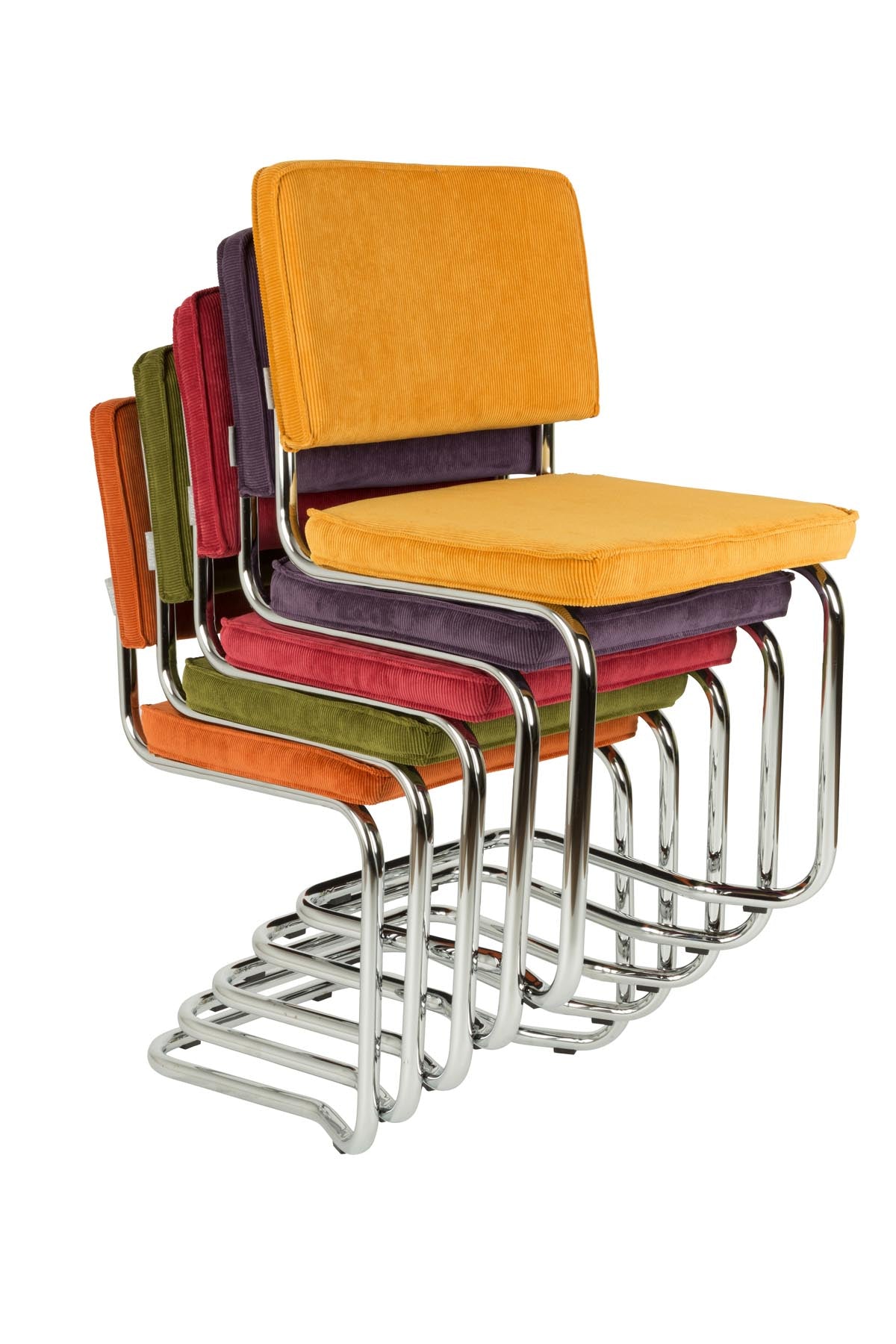 Stuhl Ridge in Orange präsentiert im Onlineshop von KAQTU Design AG. Stuhl ist von Zuiver