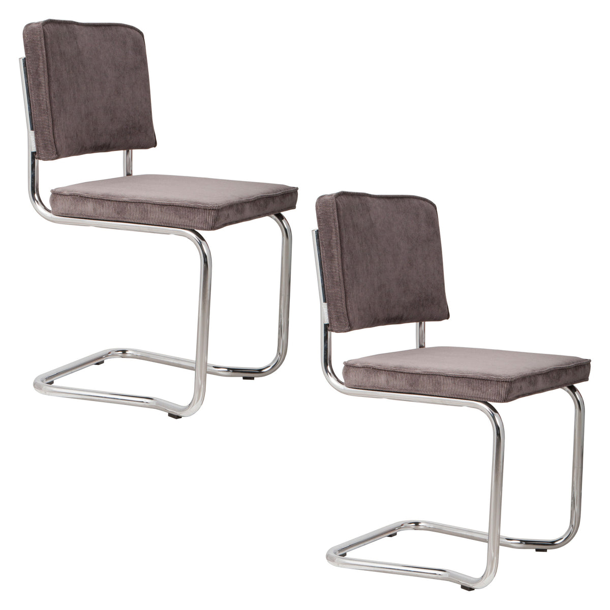 Stuhl Ridge in Dunkelgrau präsentiert im Onlineshop von KAQTU Design AG. Stuhl ist von Zuiver